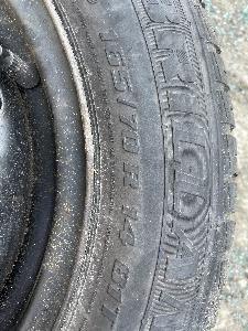 Pneu + disky na Škoda Fabia 165/70 R14 letni