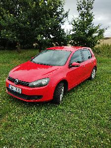 Volkswagen Golf 1.2 TSI 77kW Trendline, červená barva, r.v. 2010, dobrý stav, TK do červen 2026